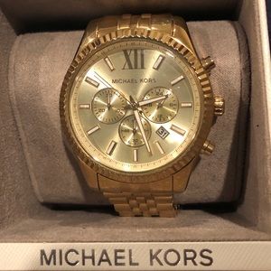 Men’s Michael Kors Lexington Gold-Tone watch